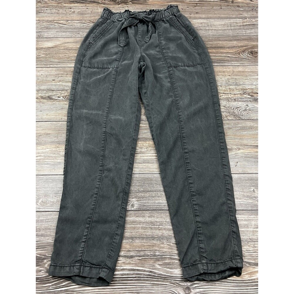 Aerie Paper Bag Lyocell Relaxed Pants Size XS Womens High Waist Beachy Coastal